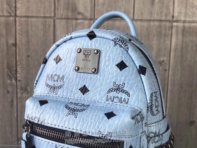 MCM雙肩背包 原單 超mini Stark經典女背包 側邊點綴鉚釘 MCM後背包 時尚迷人單品  mdmc1097